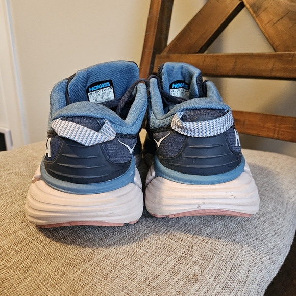 Hoka One One Gaviota 3 Women's Athletic Shoes Dark Blue Light Pink Size 7D - Picture 6 of 10